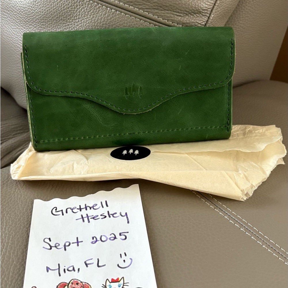PLG Large BOZEMAN WALLET in Cowboy Mint!!!